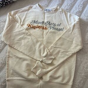 Murad x No Kid Hungry Collab Crewneck Sweater with Kindness Print